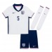 England John Stones #5 Replica Home Minikit Euro 2024 Short Sleeve (+ pants)